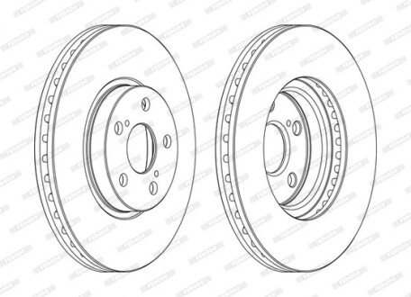 Тормозной диск ferodo DDF1508C