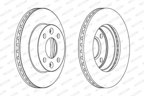 Тормозной диск ferodo DDF1521