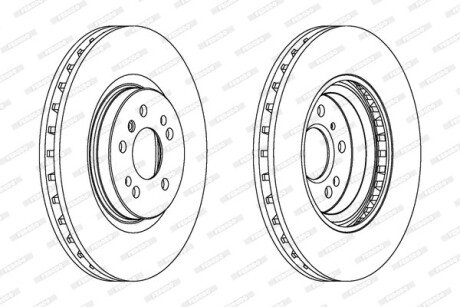 Тормозной диск ferodo DDF1533C1