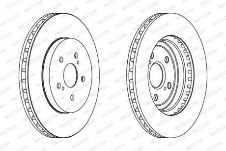 Гальмівний диск ferodo DDF1544