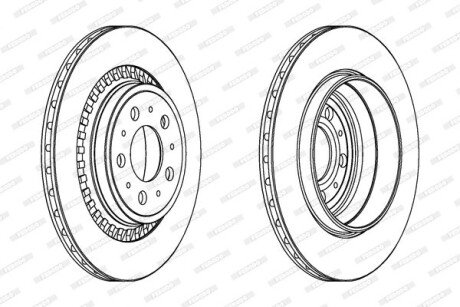 Тормозной диск ferodo DDF1551