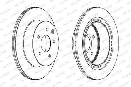 Тормозной диск ferodo DDF1579