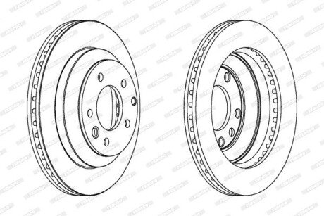 Тормозной диск ferodo DDF1580