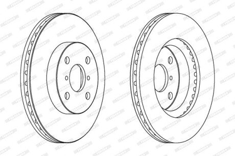 Тормозной диск ferodo DDF1587