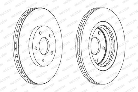 Тормозной диск ferodo DDF1589