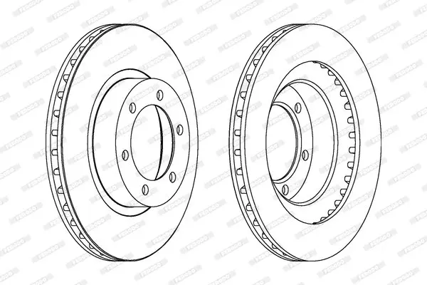 Тормозной диск ferodo DDF1594C