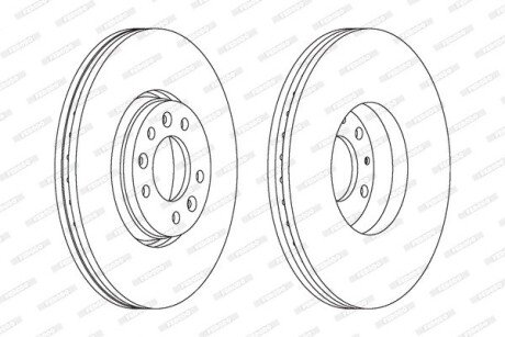 Гальмівний диск ferodo DDF1615