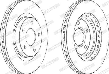 Гальмівний диск ferodo DDF1624