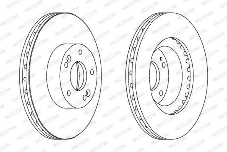 Тормозной диск ferodo DDF1630