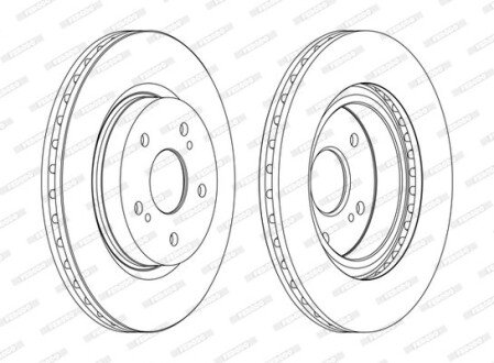 Тормозной диск ferodo DDF1635C