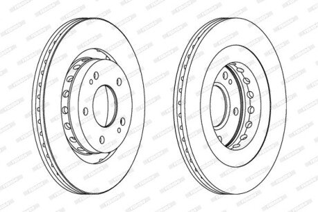 Гальмівний диск ferodo DDF1642