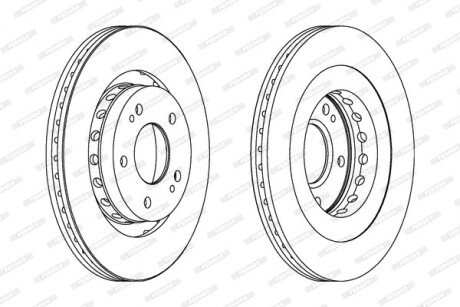 Гальмівний диск ferodo DDF1642C