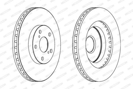 Гальмівний диск ferodo DDF1646