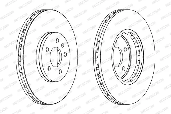 Тормозной диск ferodo DDF1664C