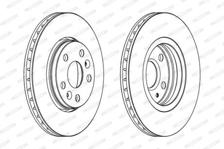 Гальмівний диск ferodo DDF1733C