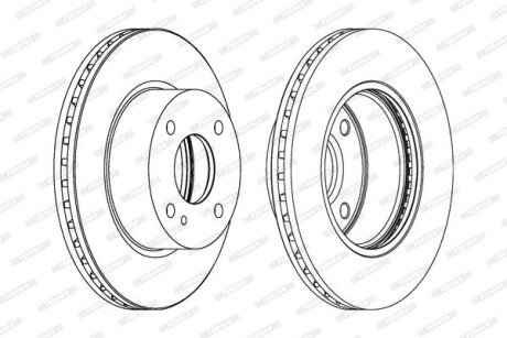 Гальмівний диск ferodo DDF1740
