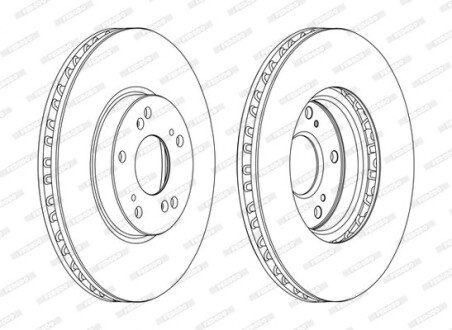 Тормозной диск ferodo DDF1775C