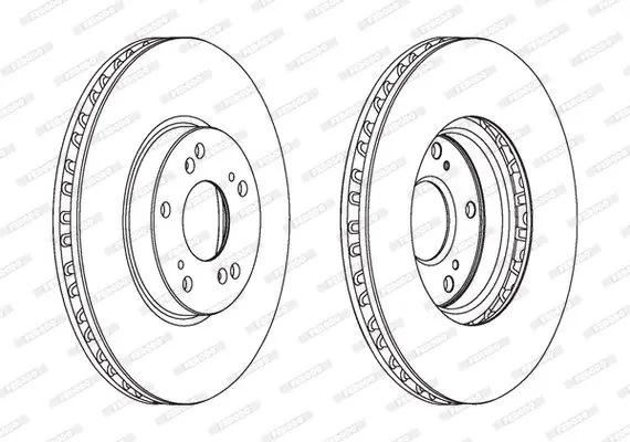 Тормозной диск ferodo DDF1775C