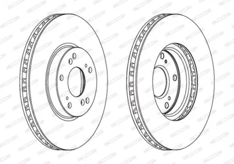 Тормозной диск ferodo DDF1775C