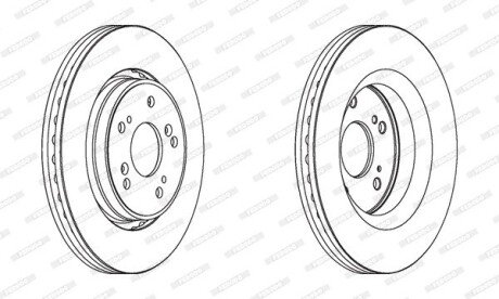 Гальмівний диск ferodo DDF1820C