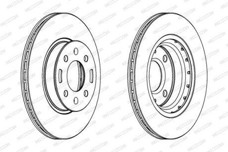 Гальмівний диск ferodo DDF1840C