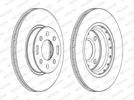 Гальмівний диск ferodo DDF1840C
