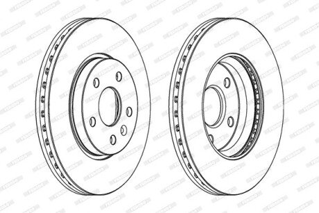 Гальмівний диск ferodo DDF1869
