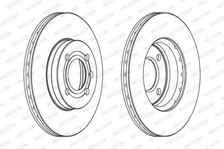 Тормозной диск ferodo DDF207