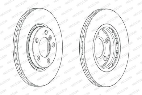 Гальмівний диск ferodo DDF2125C