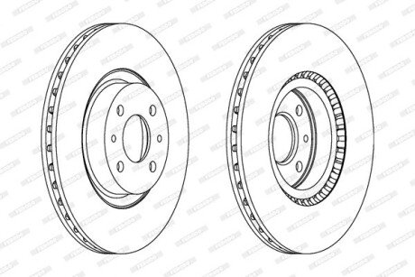 Тормозной диск ferodo DDF220