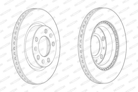 Гальмівний диск ferodo DDF2413C