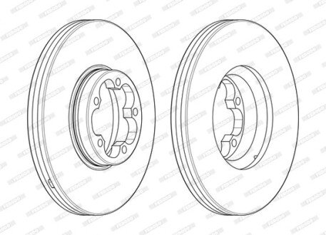 Тормозной диск ferodo DDF2468-1 на Форд Transit