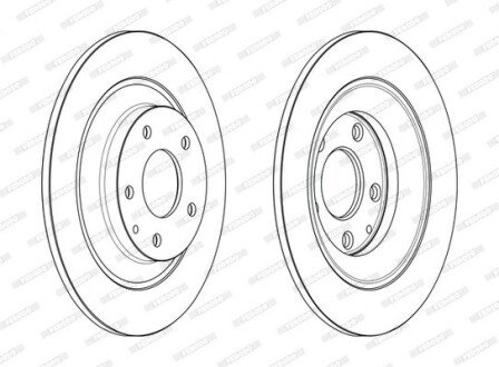 Тормозной диск ferodo DDF2609C