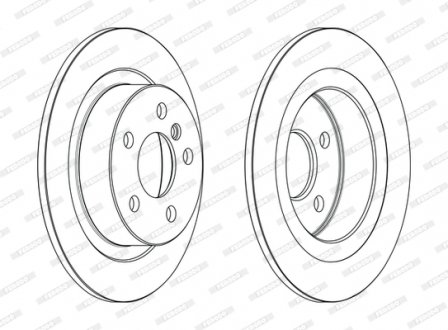 Тормозной диск ferodo DDF2612C