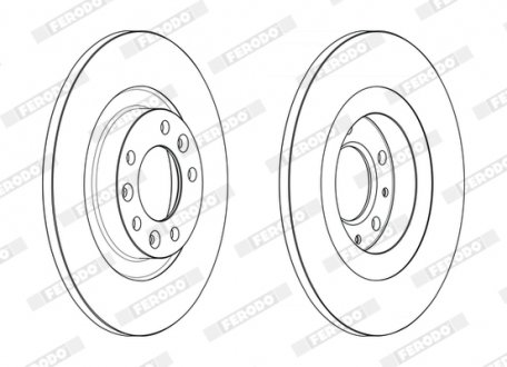 Гальмівний диск ferodo DDF2654C