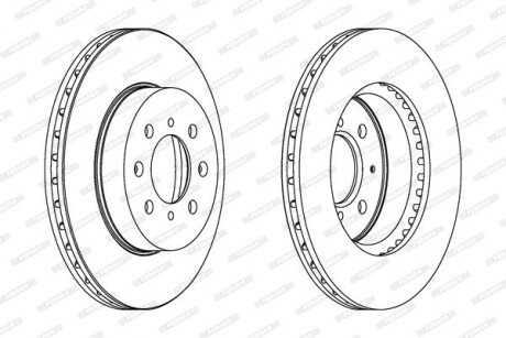 Гальмівний диск ferodo DDF492