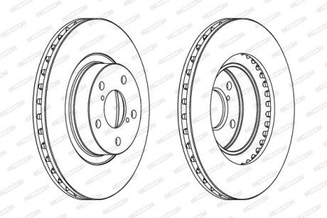 Тормозной диск ferodo DDF679C