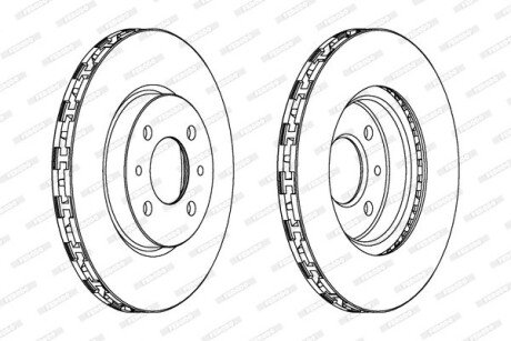 Гальмівний диск ferodo DDF762
