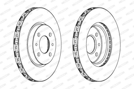 Тормозной диск ferodo DDF762C
