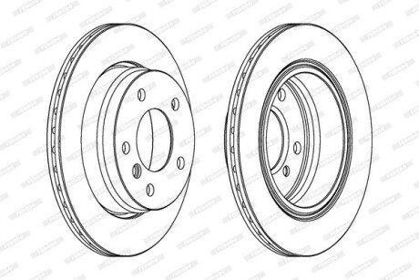 Гальмівний диск ferodo DDF831
