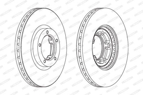 Тормозной диск ferodo DDF848