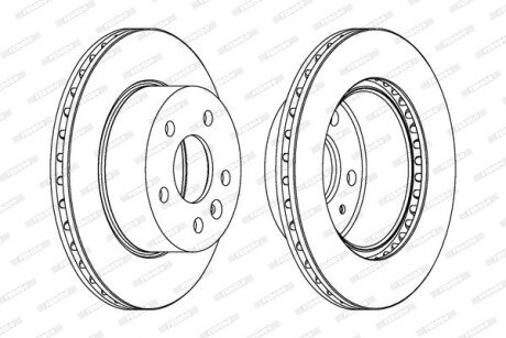 Тормозной диск ferodo DDF860