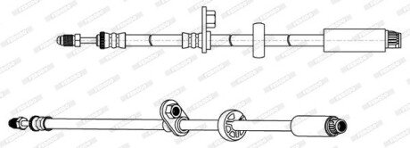 Тормозной шланг ferodo FHY2681