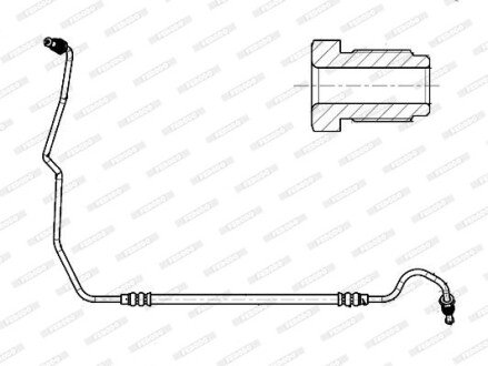 Тормозной шланг ferodo FHY3354 на Рено Megane