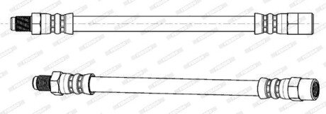 Тормозной шланг ferodo FHY3370