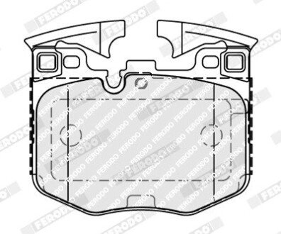 Тормозные колодки ferodo FDB5055