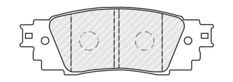 Тормозні (гальмівні) колодки ferodo FDB5122
