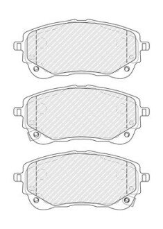 Тормозные колодки ferodo FDB5292