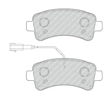 Тормозные колодки ferodo FVR4950