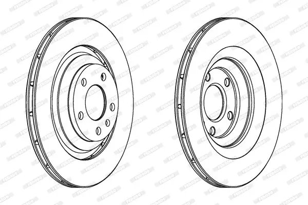 Вентилируемый тормозной диск ferodo DDF1240C